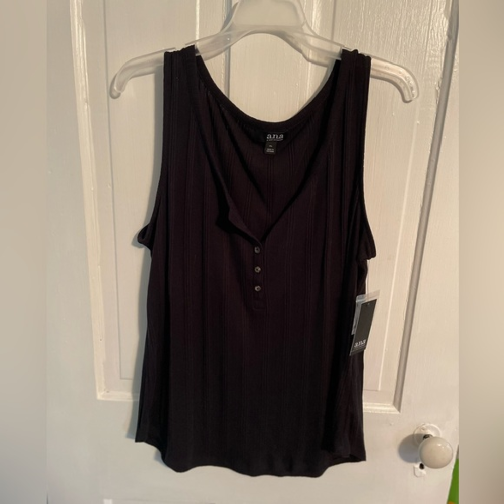 a.n.a.‎ Black tank top